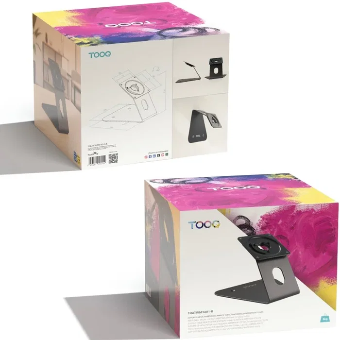 Tooq Soporte de Mesa/Pared para Marco Antirrobo de Tablet TQATWM3401-B Negro Tooq Soporte de Mesa/Pared para Marco Antirrobo de Tablet TQATWM3401-B Negro